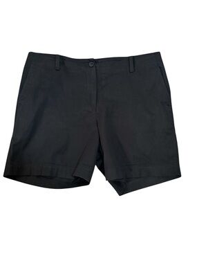 Talbots Relaxed Chino Short 7” Inseam Size 14 Black New Without Tag Never Worn